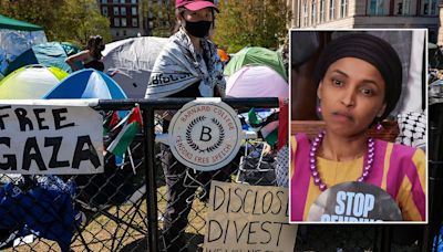 Ilhan Omar excuses Columbia anti-Israel unrest but branded Jan 6 protesters 'violent mob'