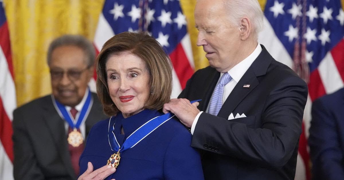 Pelosi receives Presidential Medal of Freedom