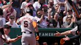 A visit from 'Papa Yaz' and a home run makes for a memorable day for Giants OF Mike Yastrzemski