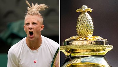 Wimbledon fans convinced star has come as the trophy as he shows off bold hairdo