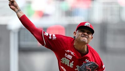 El pitcher de Diablos Rojos del México Erick Leal se va los Yankees de Nueva York