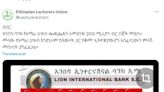 Letter claiming private bank pledged funds to Ethiopian army to fight Amhara rebels is fake