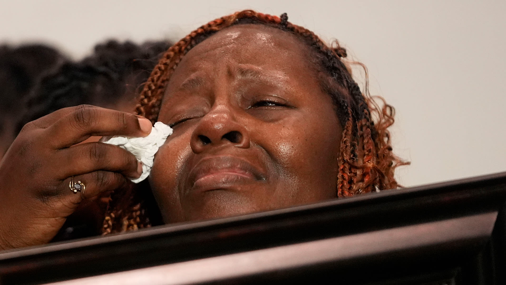Mom of airman sobs as she reveals his final words before he was shot dead by cop