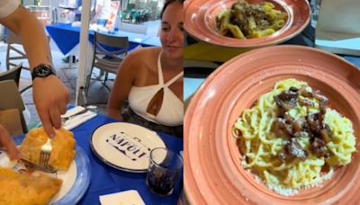 Es argentina, visitó Italia y mostró cuánto cuesta comer en Nápoles