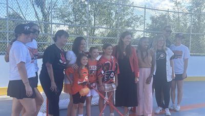 Flyers Charities Help Officially Open Renovated Ball Hockey Rink