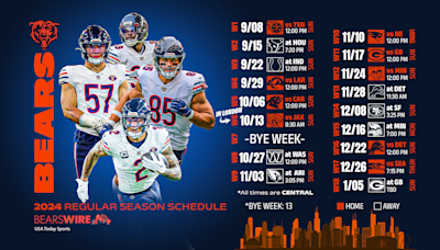 Chicago Bears 2024 schedule: Downloadable wallpaper