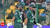 Watch: Babar Azam and Fakhar Zaman struggling against the bowling of Naseem Shah's younger brother Ubaid Shah | Cricket News - Times of India