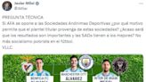 Con un mensaje sobre la Selección, Milei criticó a la AFA por oponerse a la privatización de los clubes