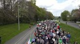 Hundreds march through Newtownmountkennedy against IPAS centre