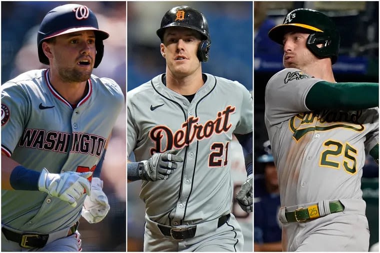 The Phillies want a platoon partner for Brandon Marsh. Here are six trade candidates who could fill the need.