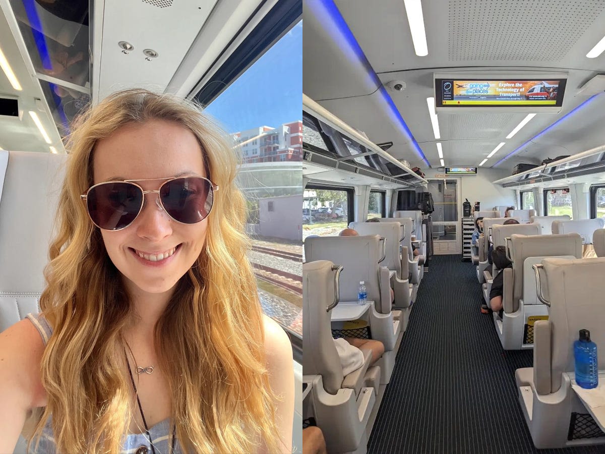 I booked a premium ticket on Florida's high-speed Brightline train for just $44. The first-class experience was fabulous.