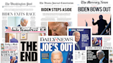 'The End': How newspapers around the world covered Biden's exit from the race