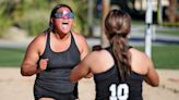 Palm Desert High School beach volleyball against Artesia