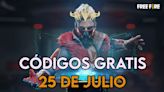 Free Fire | Códigos de hoy jueves 25 de julio de 2024: recompensas gratis