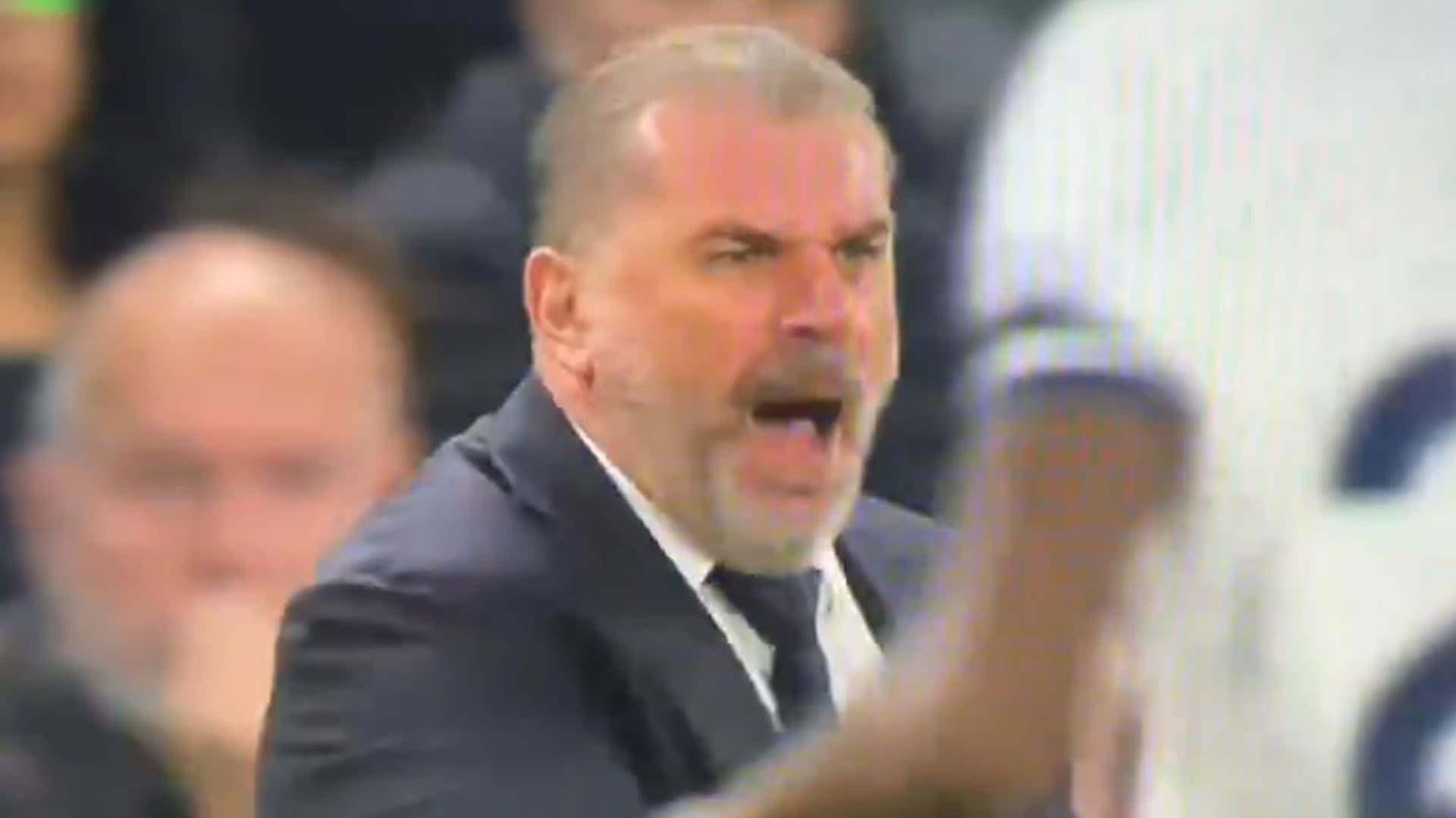 Ange Postecoglou's four-word blast at Tottenham flops caught on camera