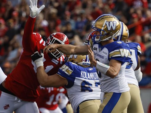 Collaros on the sidelines as winless Bombers prepare to host Redblacks