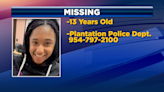 Search underway for 13-year-old girl reported missing from Plantation - WSVN 7News | Miami News, Weather, Sports | Fort Lauderdale