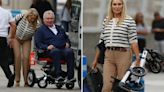 Eamonn looks downcast as his new girlfriend carries his Walker on first holiday