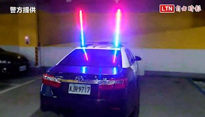 台中出現「天線寶寶」警車！車頂多2根警示燈 提升執勤能見度（警方提供） - 自由電子報影音頻道