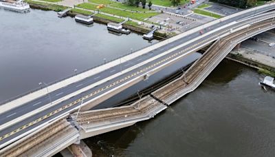 Investigation launched as concrete bridge partially collapses in Germany