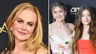 Como nunca, Nicole Kidman aparece con sus hijas adolescentes en una alfombra roja: así lucen