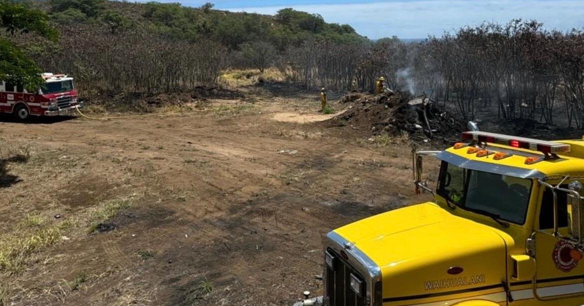 Piihana Road fire fully contained, evacuation orders lifted