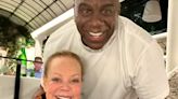 Candy Spelling Runs into Pal Magic Johnson on Vacation in Italy: ‘So Much Fun’