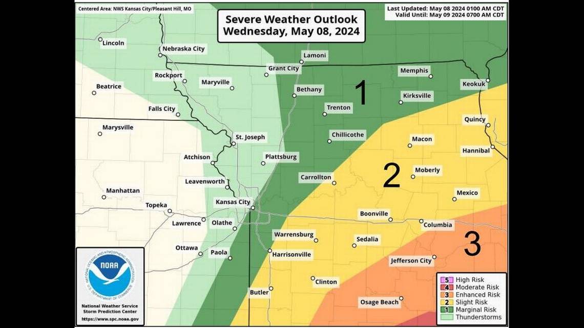 Tennis ball-size hail, tornadoes possible as stormy day continues in Kansas City area