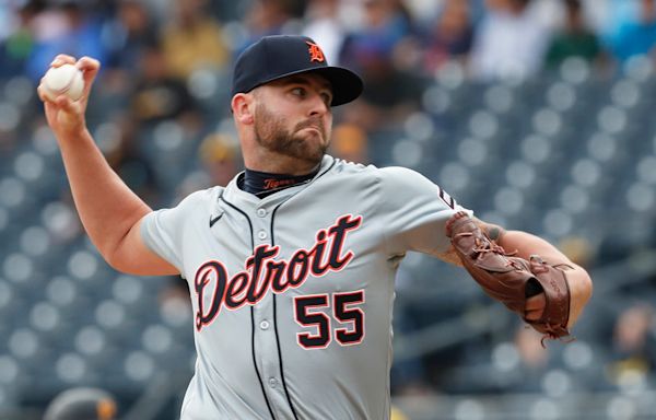 Detroit Tigers option reliever Alex Lange to Triple-A Toledo to work on throwing strikes