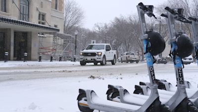 Sask. spring snowstorm persists, traveller reports dozens of semis backed-up on Highway 11