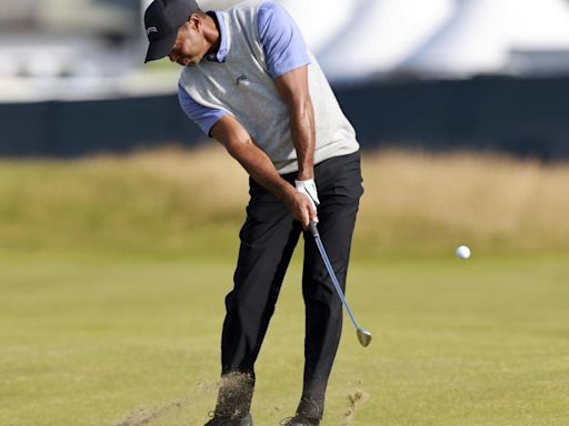 Tiger Woods juega 18 hoyos en Royal Troon, en el que es su último 'major'...este 2024