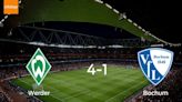 Werder Bremen consigue la victoria ante Bochum con una goleada 4-1