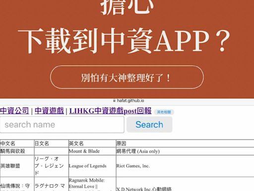 中資App洗產地清單驚人 網：武俠小說基本全中