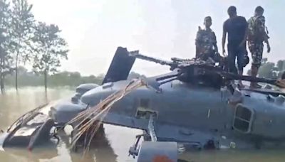 IAF Helicopter makes emergency landing in water-logged area during flood relief operations in Bihar’s Sitamarhi | Today News