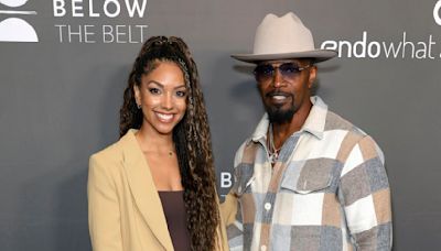 Jamie Foxx looked like a proud father as he walked his daughter Corinne down the aisle