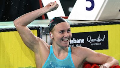 Australian swimmer Ariarne Titmus breaks 200-meter freestyle world record