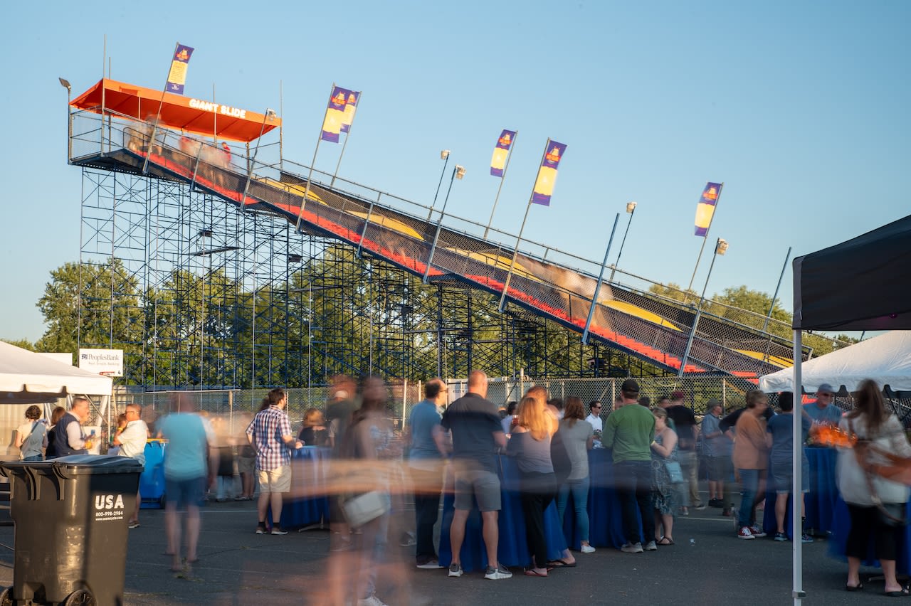 Take time to slide and dine at the Big E Sip & Slide FUNdraiser