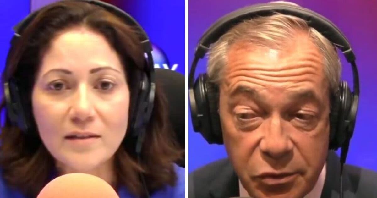 Farage in fiery clash with BBC's Mishal Husain over 'silly' migration question