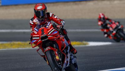 Bagnaia marca territorio MotoGP en Jerez ante Viñales y Marc Márquez; Pedrosa, a la repesca