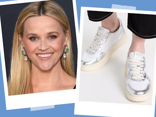 Reese Witherspoon Put a Sporty Twist on This Summer's Metallic Shoe Trend—Here's How to Get the Look