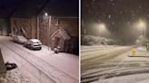 Snow falls across UK with Met Office warning of 48 hours of Storm Nelson chaos