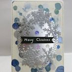 手工卡片 現貨♥♥藍色手繪普普風聖誕祝福卡 ✿~♡TUNG手作卡片、飾品♡~✿