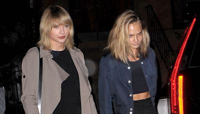 Taylor Swift catches pal Cara Delevingne in Cabaret between Eras tour dates