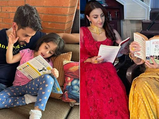 National Reading Day 2024: Soha Ali Khan drops cute pics with mom Sharmila Tagore, husband Kunal Kemmu