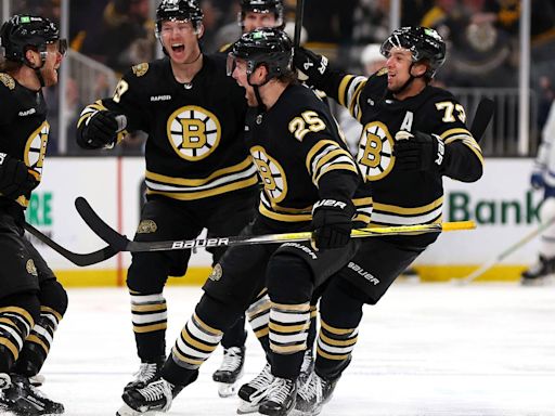 David Pastrnak scores in overtime to lift Bruins to Game 7 win over rival Maple Leafs