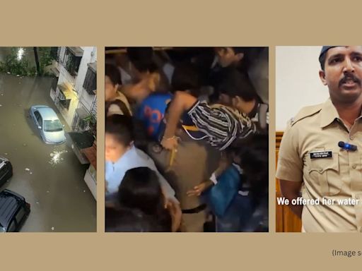 Flooded roads in Mumbai, police constable’s heroism and more: Viral videos today