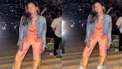 Mira Rajput brings vibrant energy to Taylor Swift's concert in her orange co-ord set layered with denim jacket