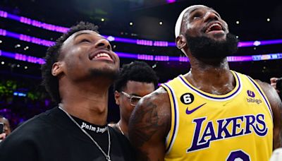 Bronny James to Link Up With Dad at Lakers After Draft Night Shocker