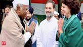 LS polls: Sonia, Rahul, Kharge among 40 star campaigners of Congress in Gujarat - The Economic Times