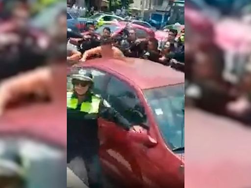 Riña en San Juan de Aragón: elementos de la policía de tránsito se enfrentaron a lugareños